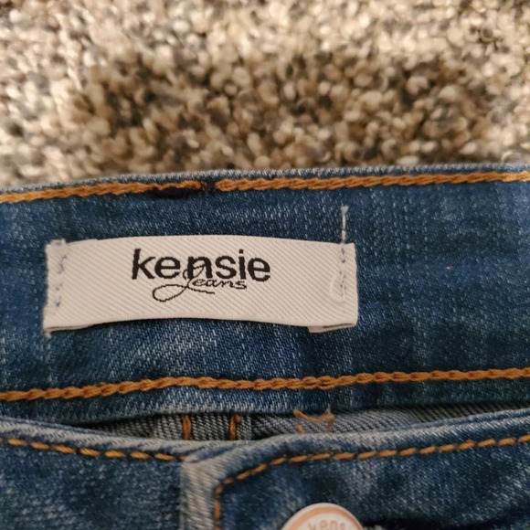 Kensie Blue High Rise Jeans Slim Fit - Picture 4 of 6